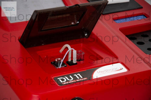 Red DU11 Laboratory Analyzer with dual optical systems and LED technology for precise diagnostics.
